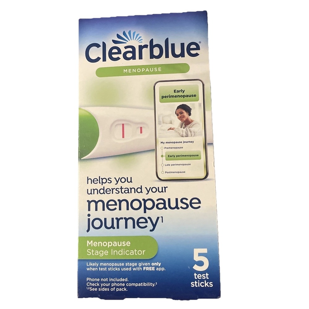 Clearblue Menopause Stage Indicator - 5 Test Sticks Exp 02/26 New!